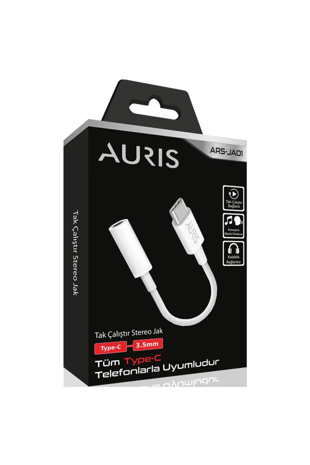 Auris JA01 Type-C Jack Kablo Dönüştürücü